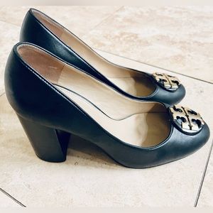 Tory Burch size 6.5 black high heels (3 inch)